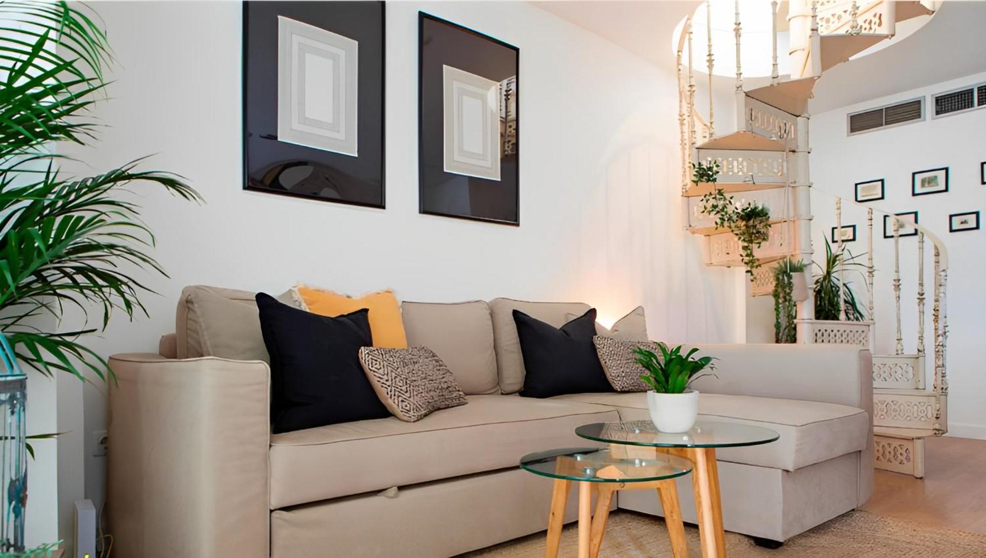 Sol Y Malaga - Designer Duplex Con Terraza Y Parking Lägenhet Exteriör bild